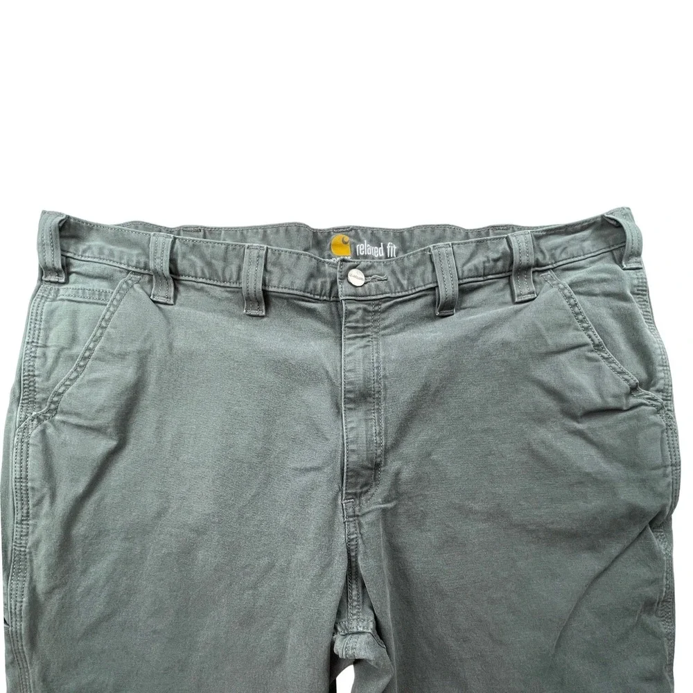 Carhartt Men 44x30 (42x28) Relaxed Fit Canvas Work Pants Utility 102291-039 Gray